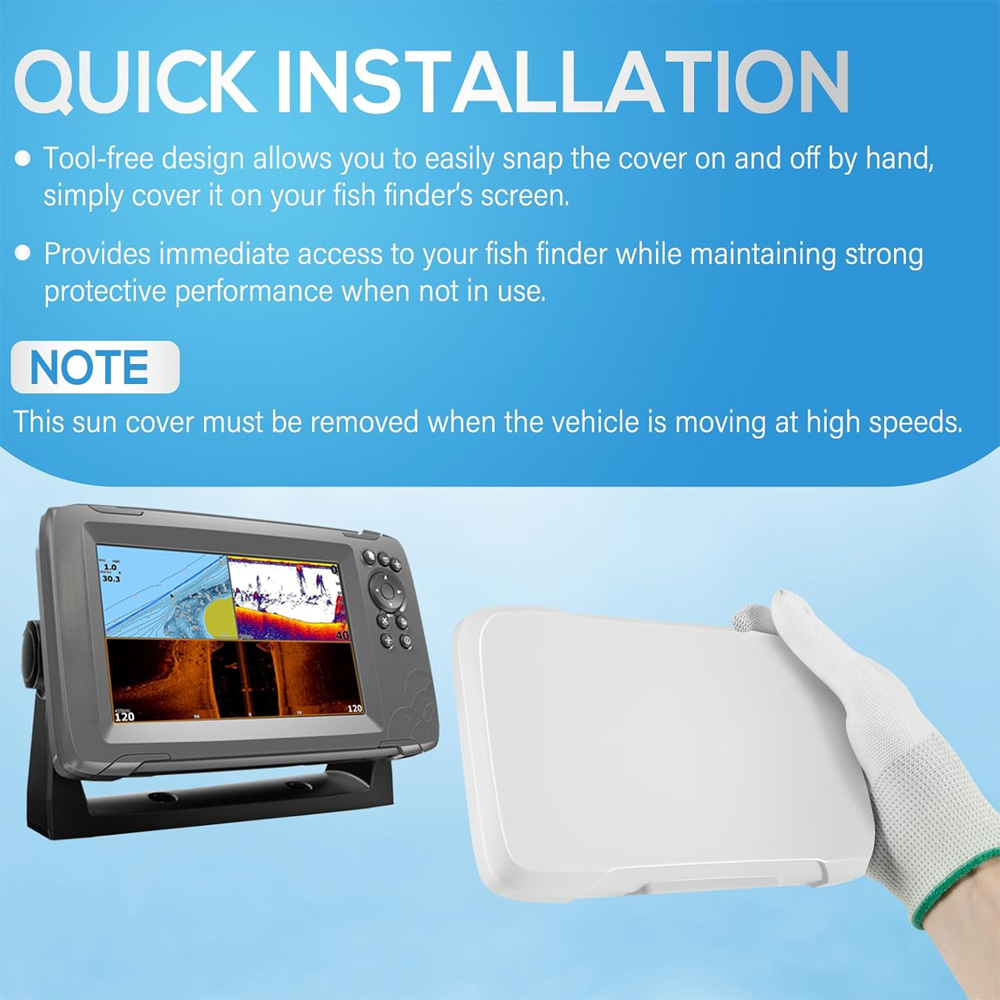 Fish Finder Lowrance Hook - 7-inch Fish Finder Sun Cover Fits