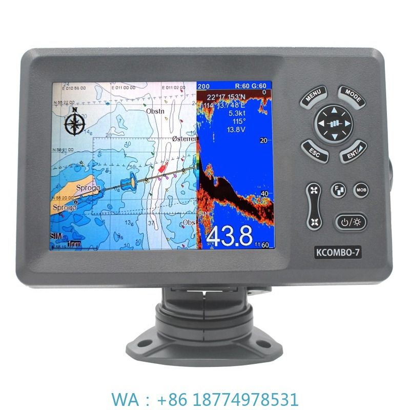 Fish Finder Sonar Gps 7 Inch - d /C-map/K-chartMarine 7inch GPS Plotter /