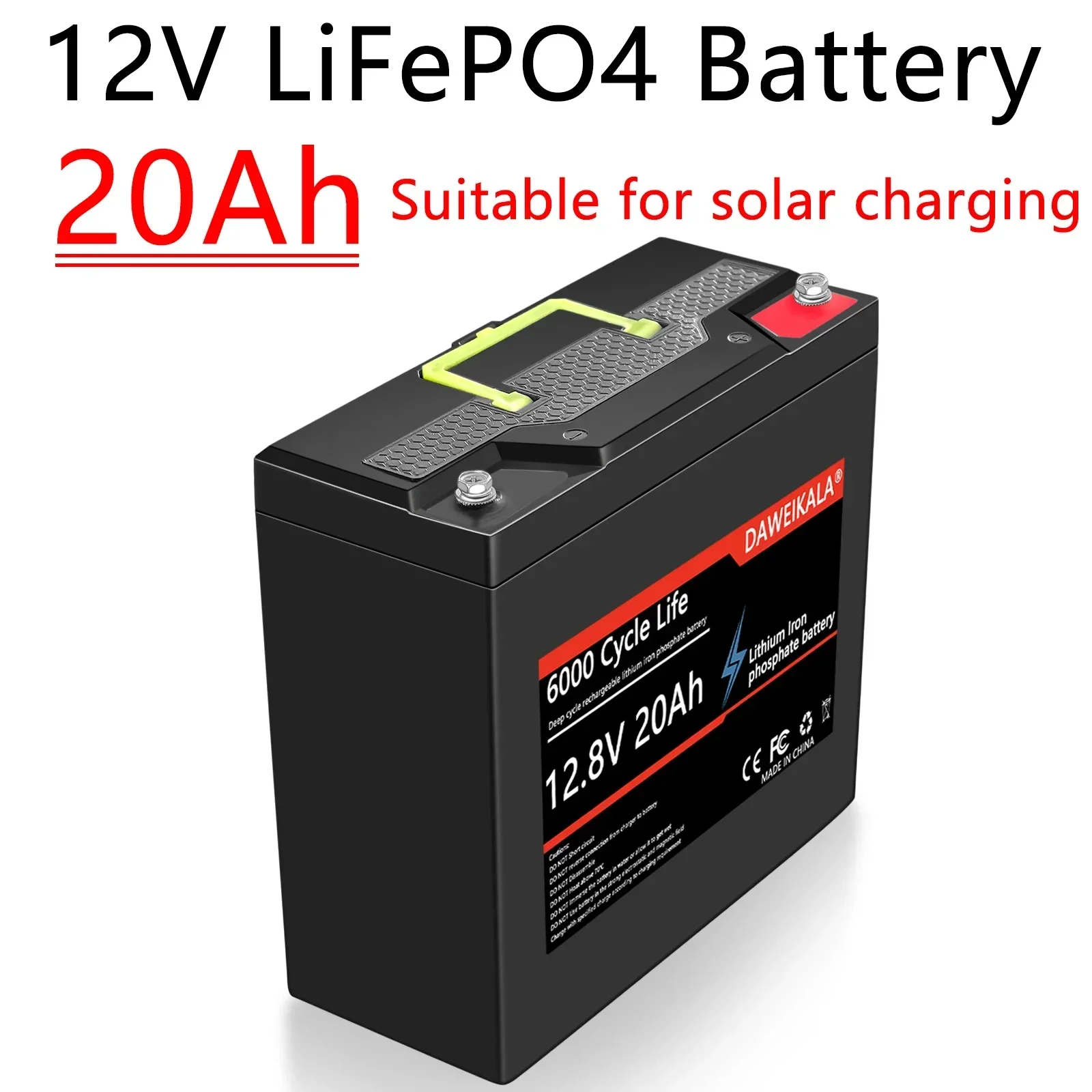 Fish Finder Battery 12V - 12V 20Ah Lithium Battery LiFePO4 DeepCycle