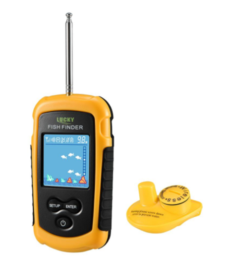 Fish Finder Transducer 200Khz - Alarm Sonar Fish Finders 100M Portable