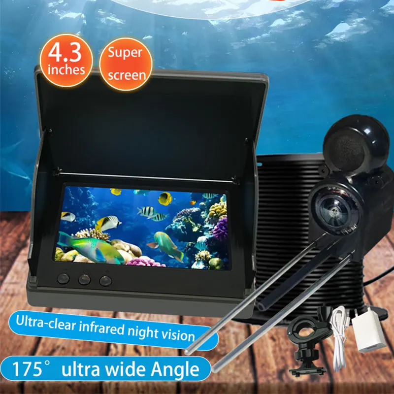 Fish Finder Ice Fishing - YS43A 4.3-inch Fish Detector Underwater Fish
