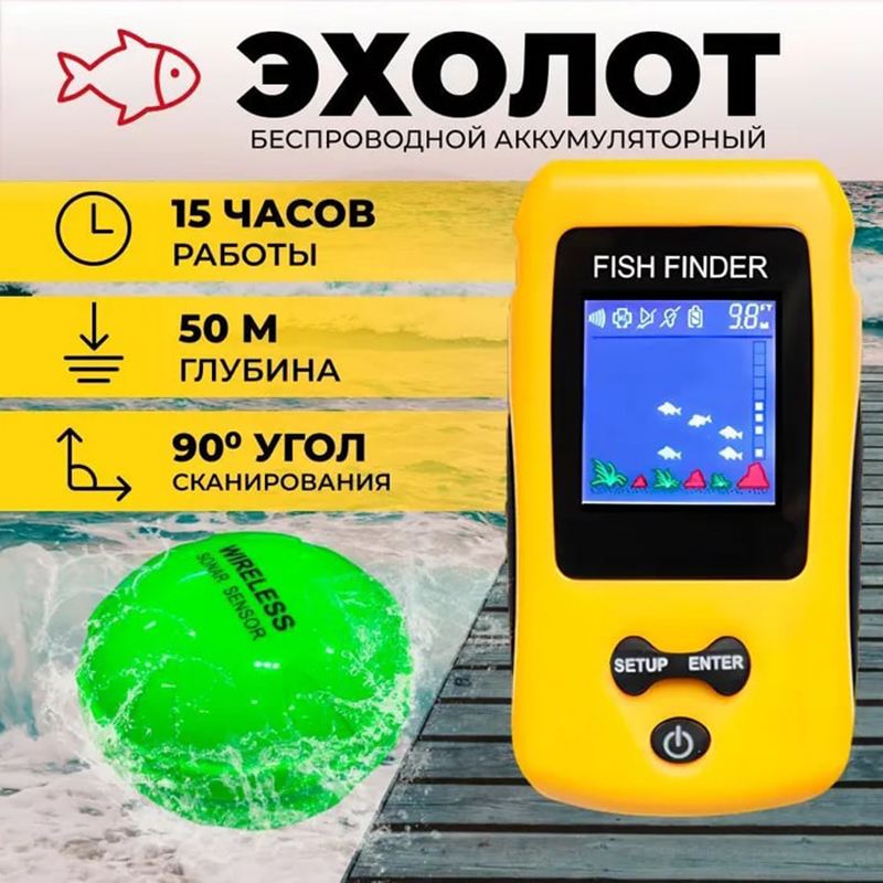 Fish Finder Ice Fishing - Brand New KDR Colorful Wireless Fish