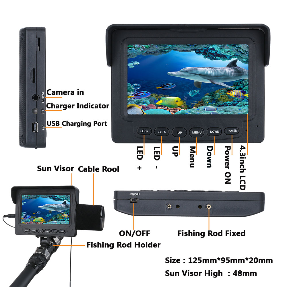 15M 1200TVL Underwater Fishing - Fish Finder Ice Fishing ulasan dan harga