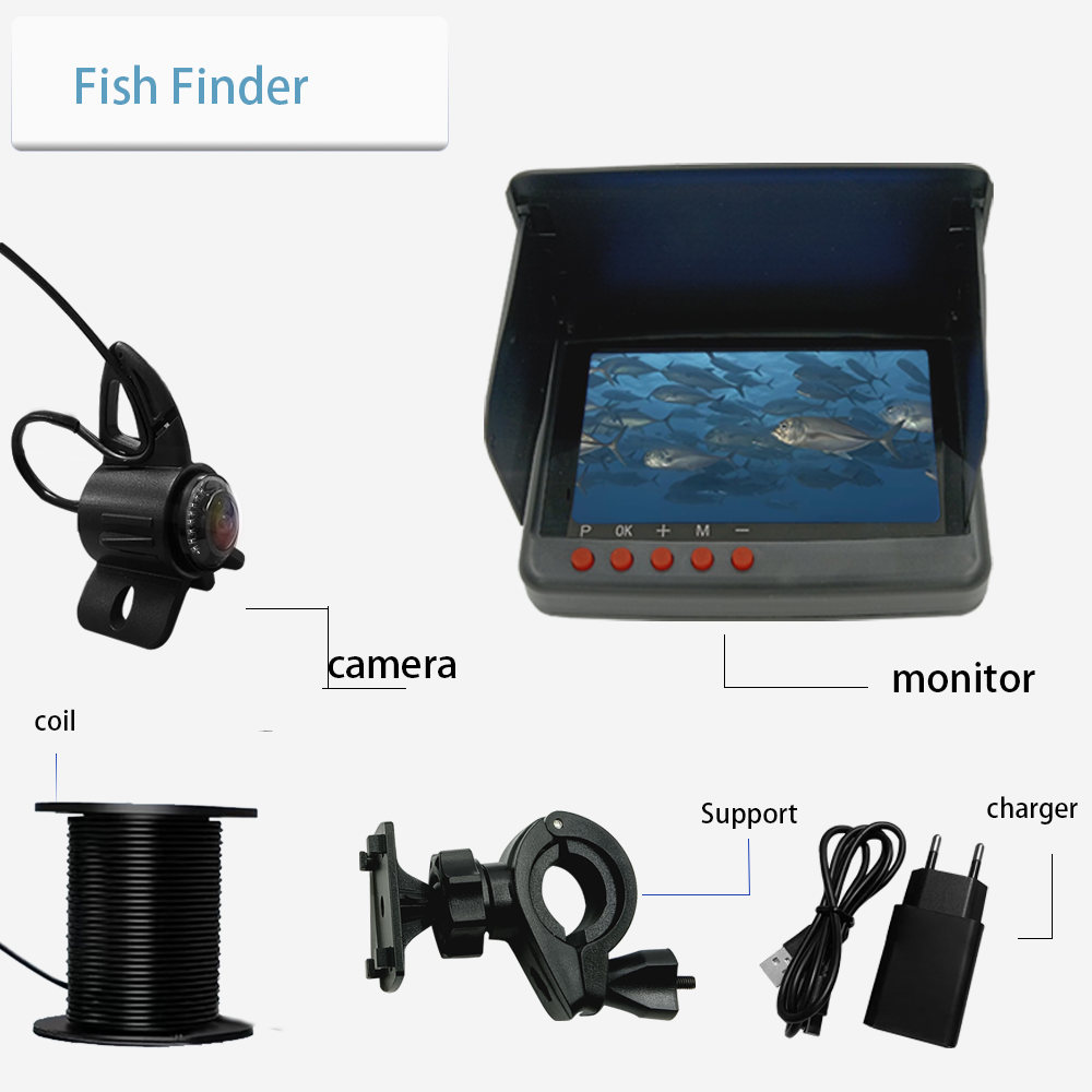 5 Inch DVR 4K Underwater Fishi - Fish Finder Ice Fishing ulasan dan harga