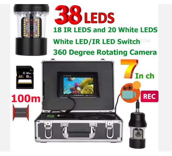 Fishing Video Fish  38 Leds 36 - Fish Finder Sonar Gps 7 Inch ulasan dan harga