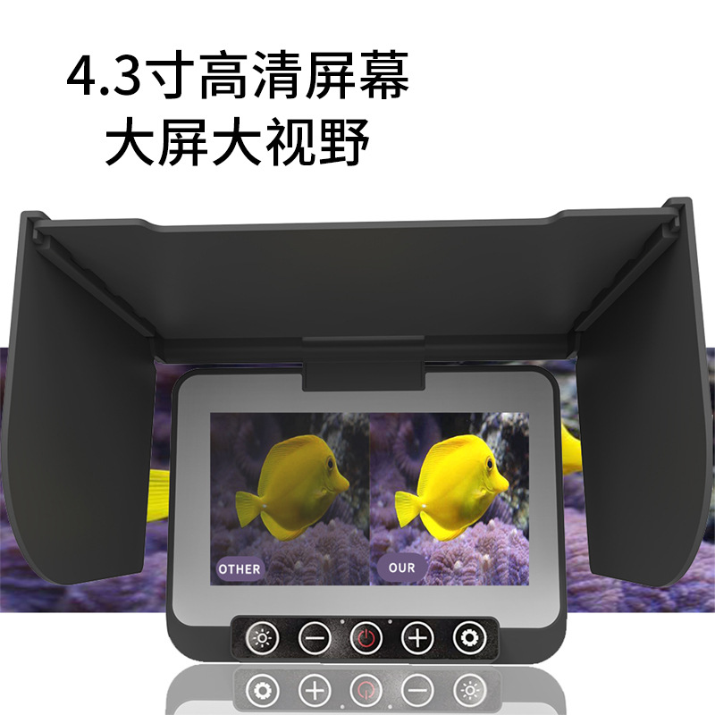 4.3Inch IPS Screen 1000TVL Und - Fish Finder Ice Fishing ulasan dan harga