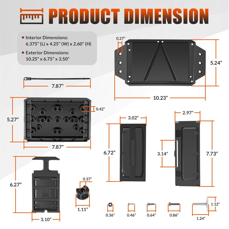 Track Mounted Battery Box for  - Fish Finder Transducer Mount ulasan dan harga