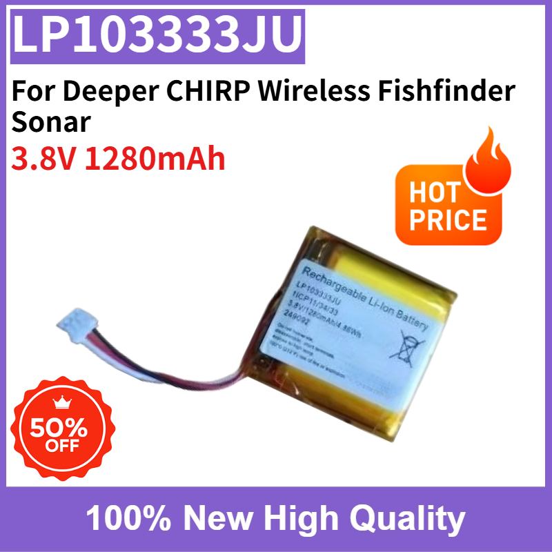 New 3.8V 1280mAh LP103333JU 10 - Chirp Sonar Fish Finder ulasan dan harga