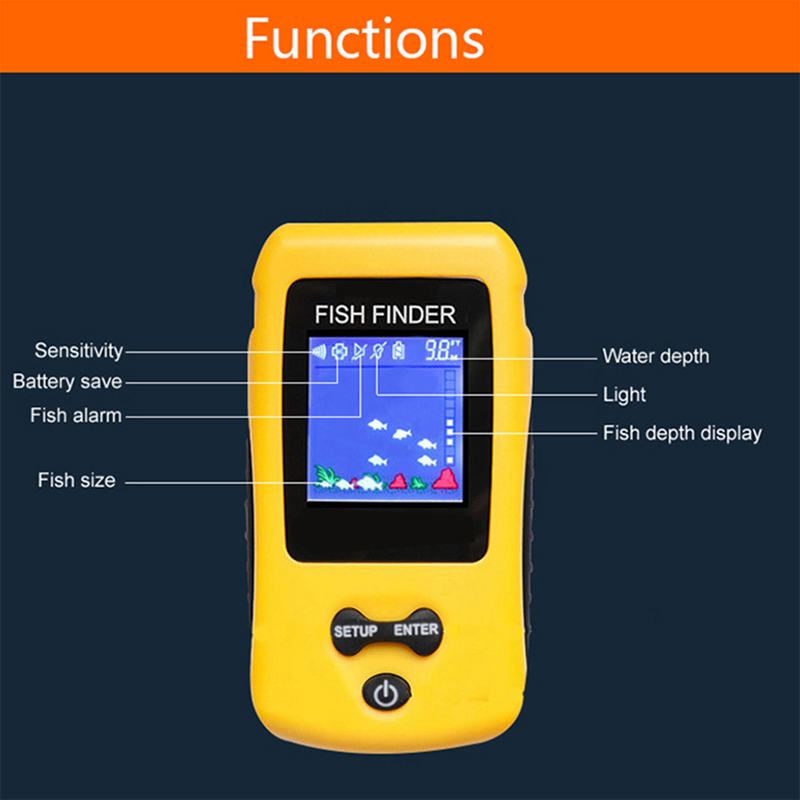 Brand New KDR Colorful Wireles - Fish Finder Ice Fishing ulasan dan harga