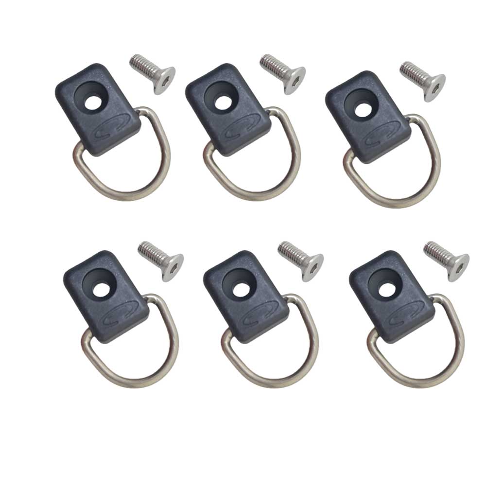 6pcs Kayak D-Ring Tie Down Loo - Fish Finder Transducer Mount ulasan dan harga