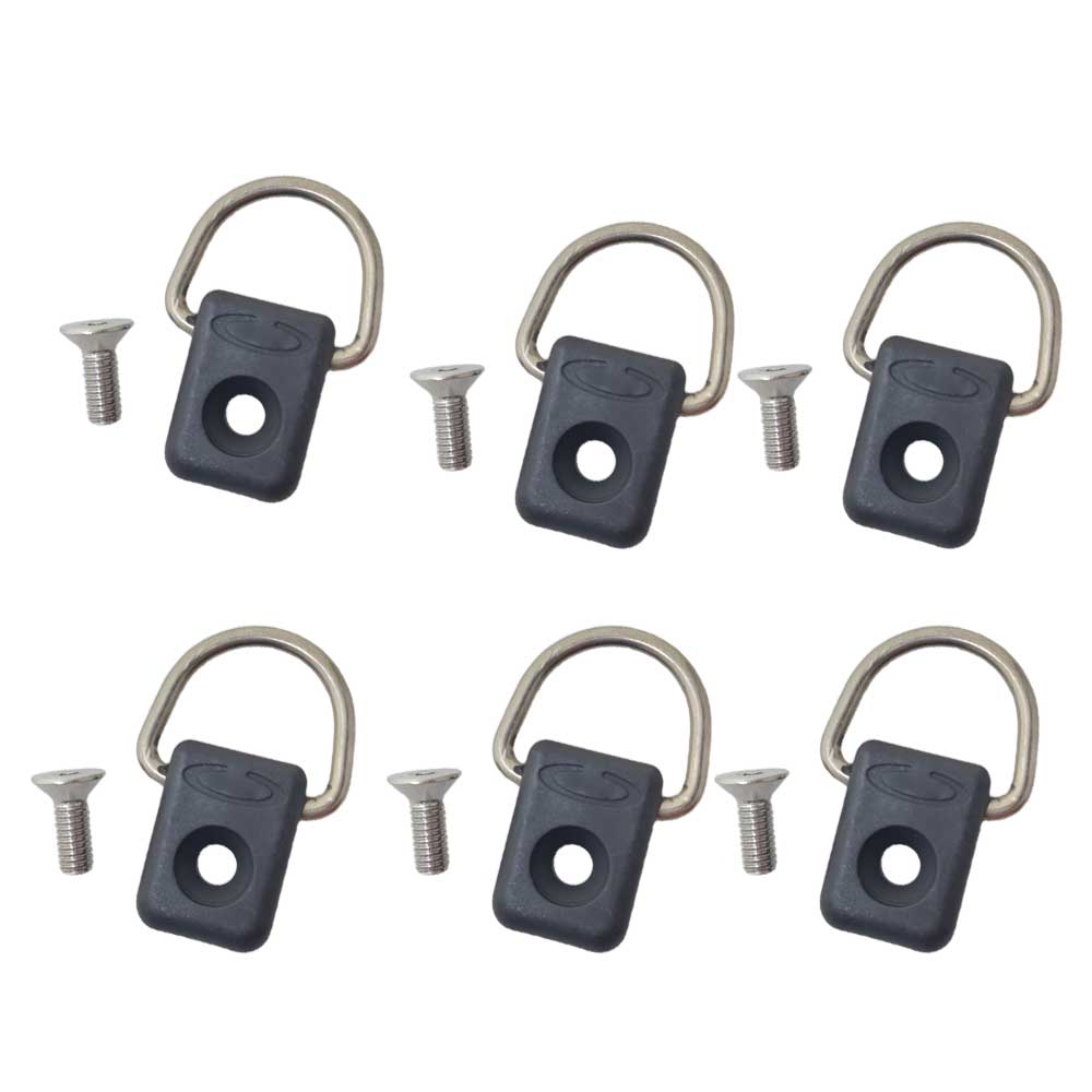 6pcs Kayak D-Ring Tie Down Loo - Fish Finder Transducer Mount ulasan dan harga