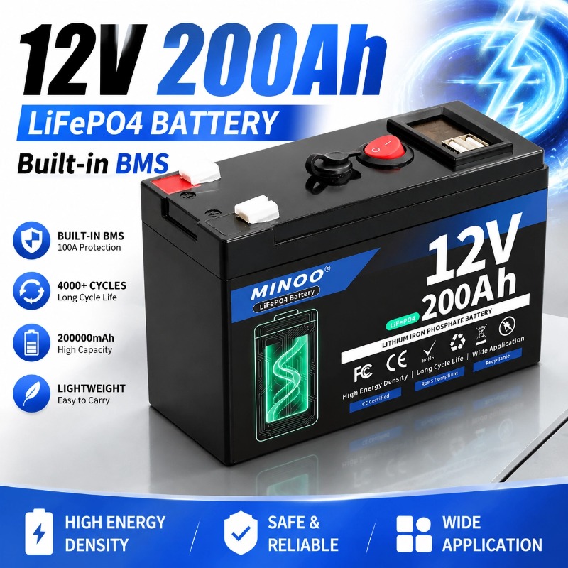 12V 200Ah LiFePO4 Solar Batter - Fish Finder Battery 12V ulasan dan harga