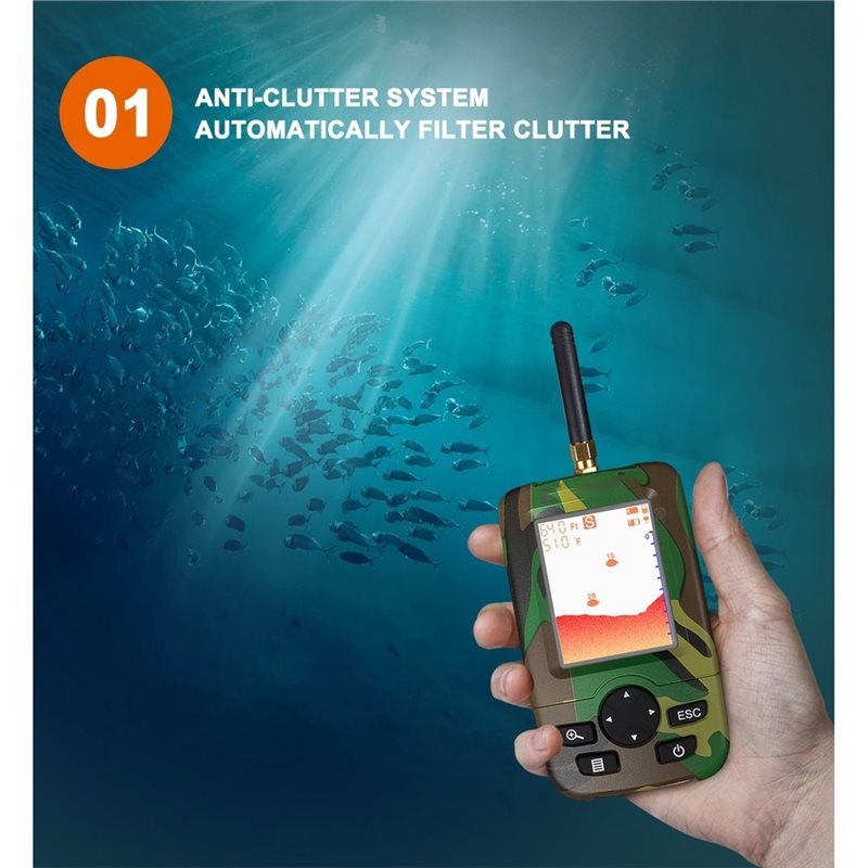 A79E-Portable Fish Finder 1Set - Fish Finder Kayak Portable ulasan dan harga