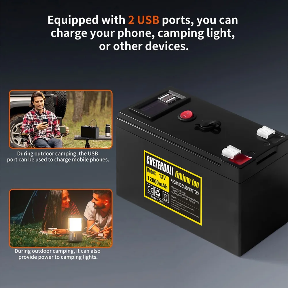 Portable 12V 12Ah Rechargeable - Fish Finder Kayak Portable ulasan dan harga