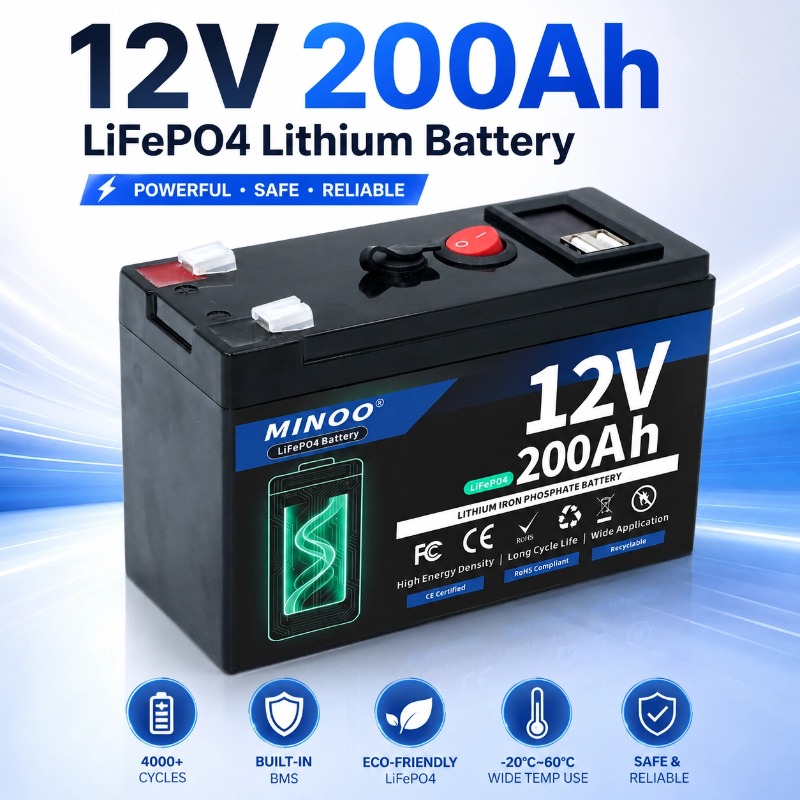 12V 200Ah LiFePO4 Solar Batter - Fish Finder Battery 12V ulasan dan harga